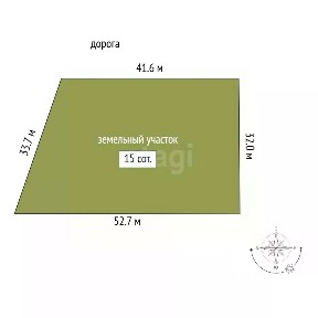 Продается участок, 15 сот.