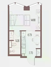 Продается студия, 29,4 м²