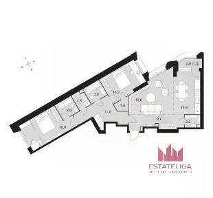 Продается 3-комн. квартира, 98 м²