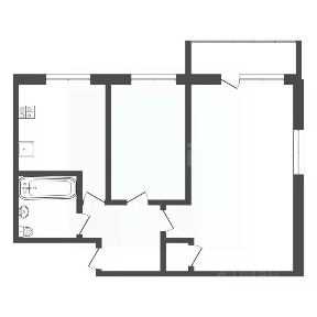 Продается 2-комн. квартира, 41,1 м²