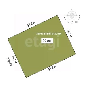 Продается участок, 10 сот.