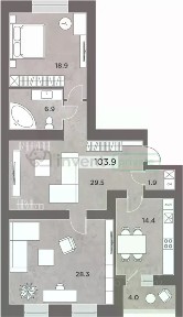 Продается 3-комн. квартира, 99,9 м²