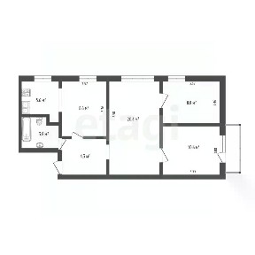 Продается 3-комн. квартира, 62 м²