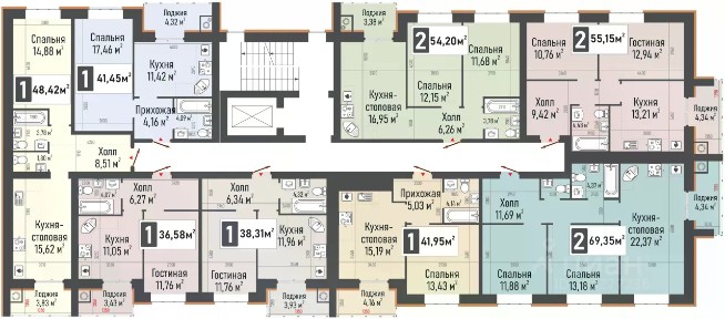 Продается 1-комн. квартира, 38,31 м²