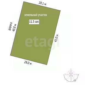 Продается участок, 11,5 сот.