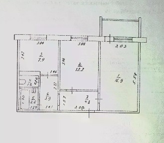 Продается 2-комн. квартира, 49,5 м²