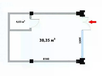Продается помещение свободного назначения, 43 м²