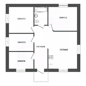 Продается 1-этажный дом, 122 м²