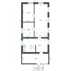 Продается 1-этажный дом, 57 м²