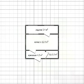 Продается студия, 19,9 м²