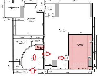 Сдается торговая площадь, 20,5 м²