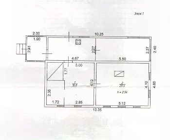 Продается 1-этажный дом, 36,5 м²