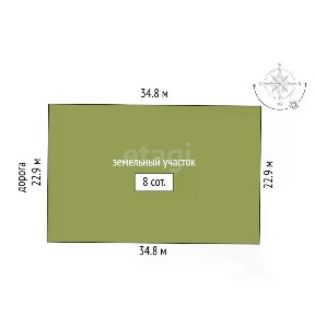 Продается участок, 8 сот.
