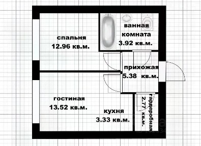Продается 2-комн. квартира, 43,3 м²