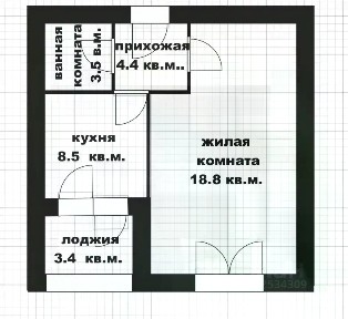 Продается 1-комн. квартира, 35,2 м²