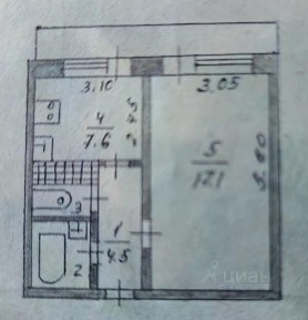 Продается 1-комн. квартира, 34,9 м²