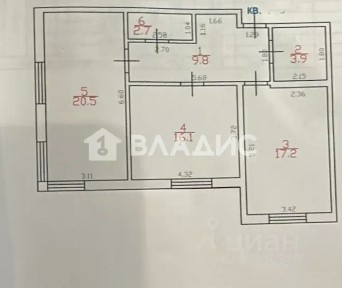 Продается 2-комн. квартира, 70,2 м²