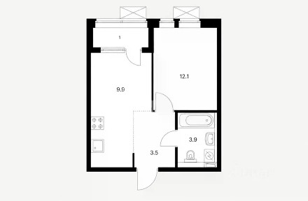 Продается 1-комн. квартира, 33 м²