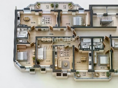 Продается 2-комн. квартира, 80,1 м²