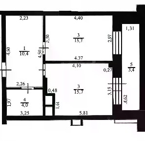 Продается 1-комн. квартира, 41,2 м²