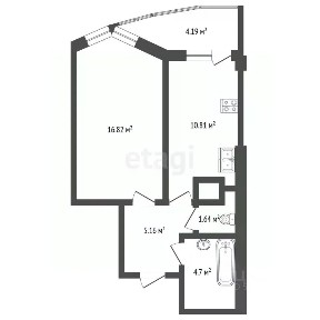 Продается 1-комн. квартира, 37,8 м²