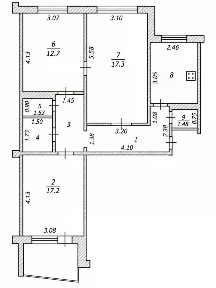 Продается 3-комн. квартира, 66,1 м²
