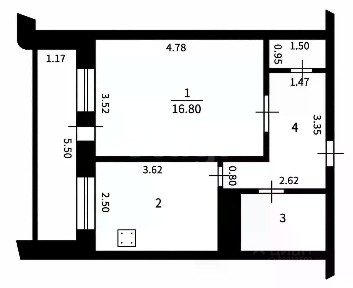 Продается 1-комн. квартира, 36,5 м²