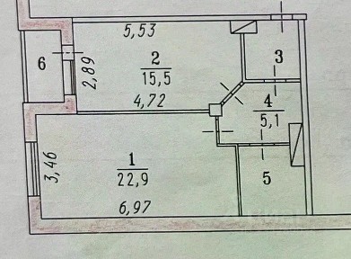 Продается 2-комн. квартира, 50 м²