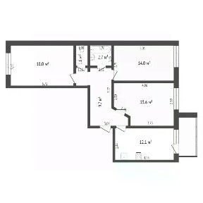 Продается 3-комн. квартира, 75,9 м²