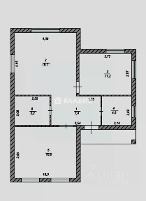 Продается 1-этажный дом, 66,1 м²