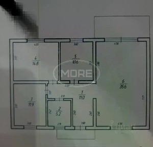 Продается 1-этажный дом, 120 м²