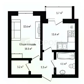 Продается 1-комн. квартира, 38,8 м²