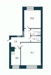 Продается 2-комн. квартира, 43,4 м²
