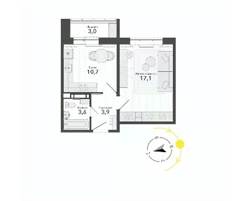 Продается 1-комн. квартира, 37 м²