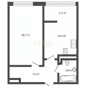 Продается 1-комн. квартира, 40,2 м²