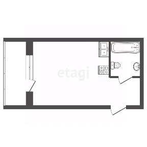 Продается студия, 27 м²