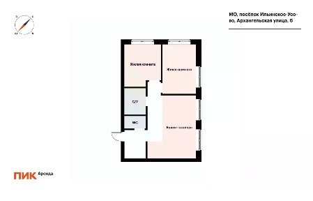 Сдается 2-комн. квартира, 58,8 м²