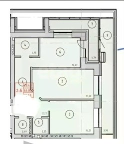 Продается 2-комн. квартира, 73,6 м²