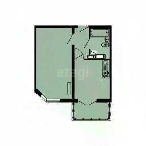 Продается 1-комн. квартира, 42,2 м²