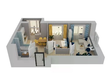 Продается 2-комн. квартира, 55,41 м²
