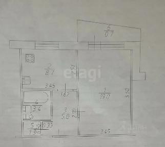 Продается 1-комн. квартира, 37,4 м²