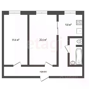 Продается 2-комн. квартира, 65,9 м²