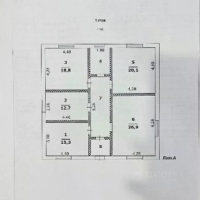 Продается 1-этажный дом, 115 м²
