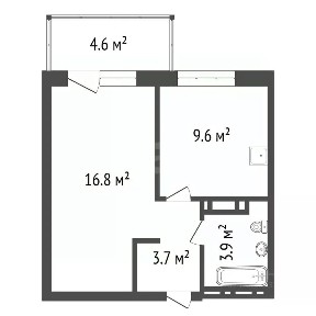 Продается 1-комн. квартира, 34 м²