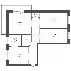 Продается 4-комн. квартира, 79 м²