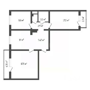 Продается 3-комн. квартира, 62,7 м²
