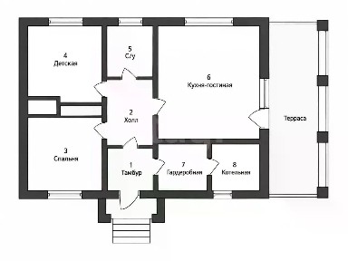 Продается 1-этажный дом, 92 м²