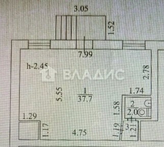 Сдается торговая площадь, 40,8 м²