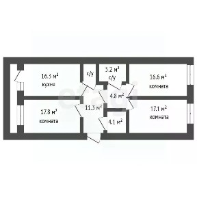 Продается 3-комн. квартира, 98,7 м²