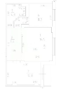 Продается 2-комн. квартира, 50,9 м²